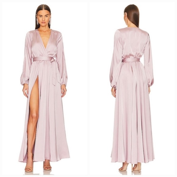 Michael Costello x Revolve Eric Gown Mauve - Picture 1 of 7